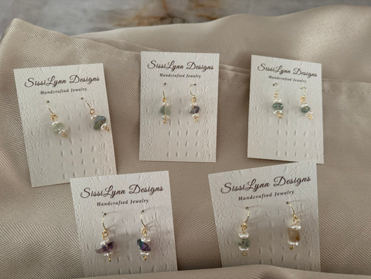 Natural Stone Earrings