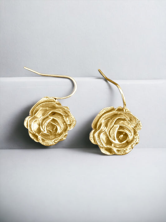 Miniature Rosettes Minimalist 18kt Gold Plated